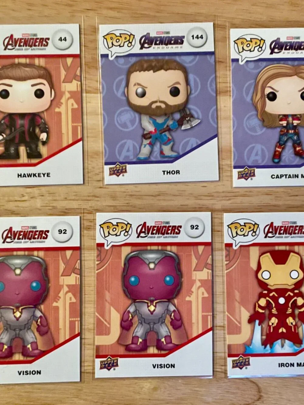 Marvel cards are